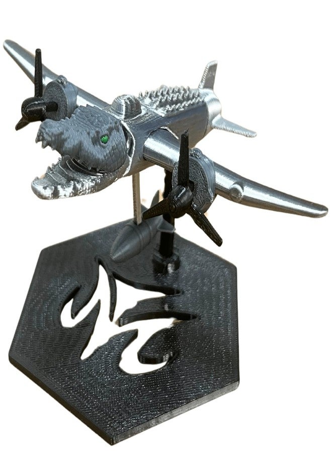 xinxingin Tung Tung Tung Sahur, 3D Printed Crocodile Airplane Figurine, Unique Desk Decoration for Meme Collectors, Creative Gift for Crocodile Fans and Toy Enthusiasts, 13x10.5x7cm - Image 1
